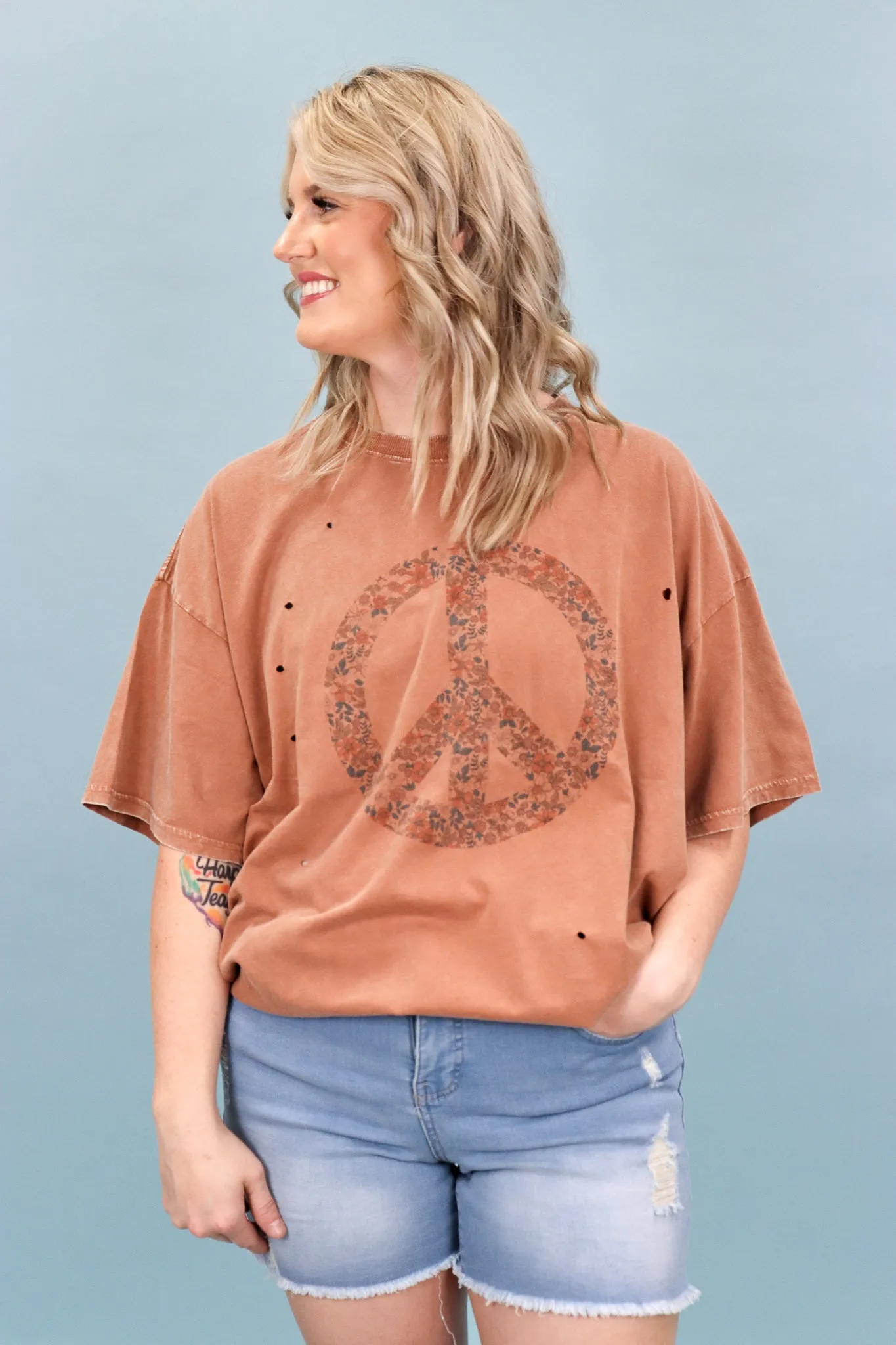 Peaceful Pause Oversized Tee