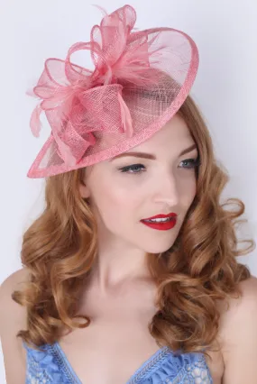 Penny Fascinator - Pink