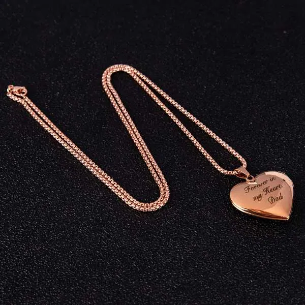 Personalized Heart Locket Necklace