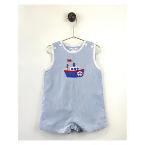 Petit Ami & Zubels Sunsuit with Tugboat Applique