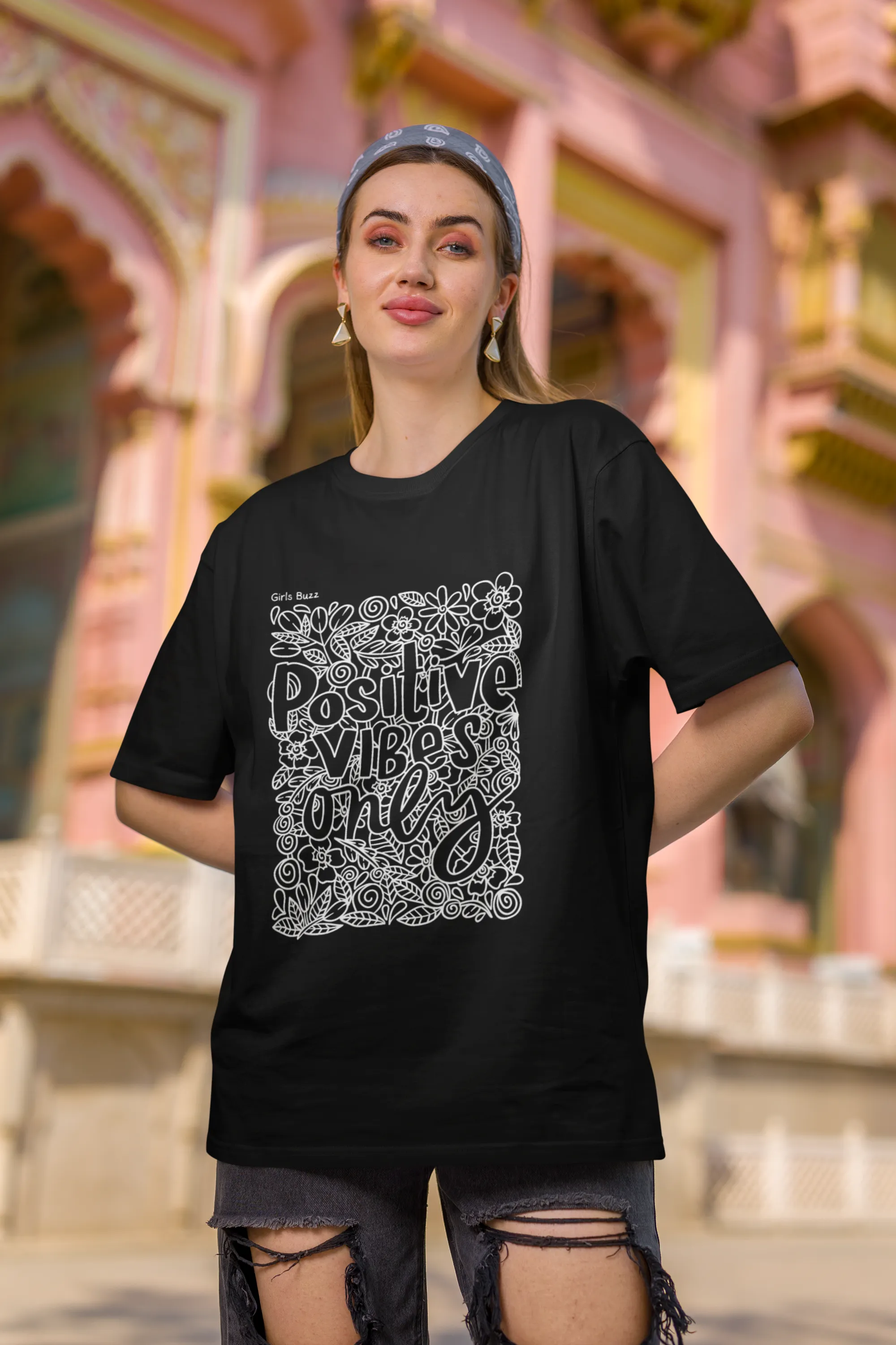 Positive Vibes Only Oversized T-shirt