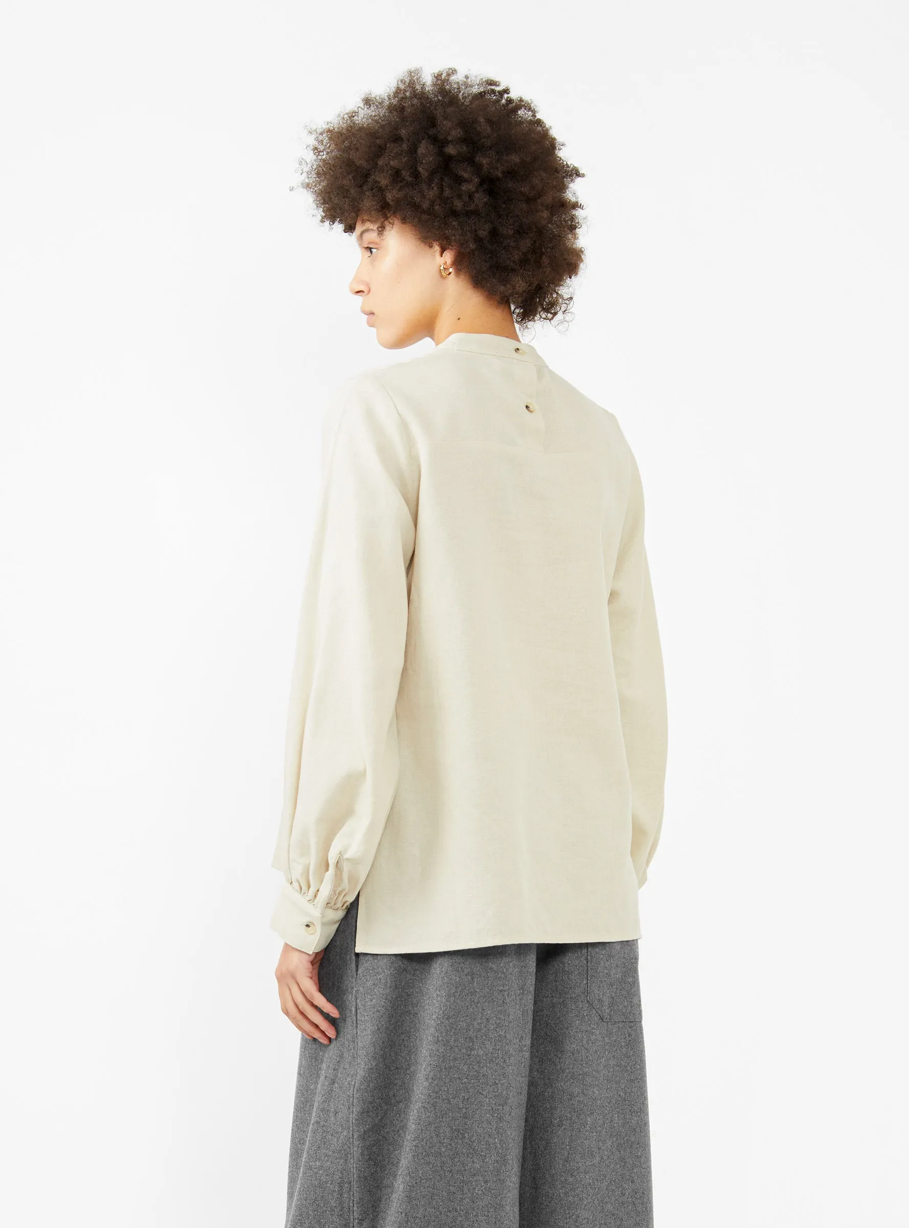 Puff Sleeve Blouse Ivory