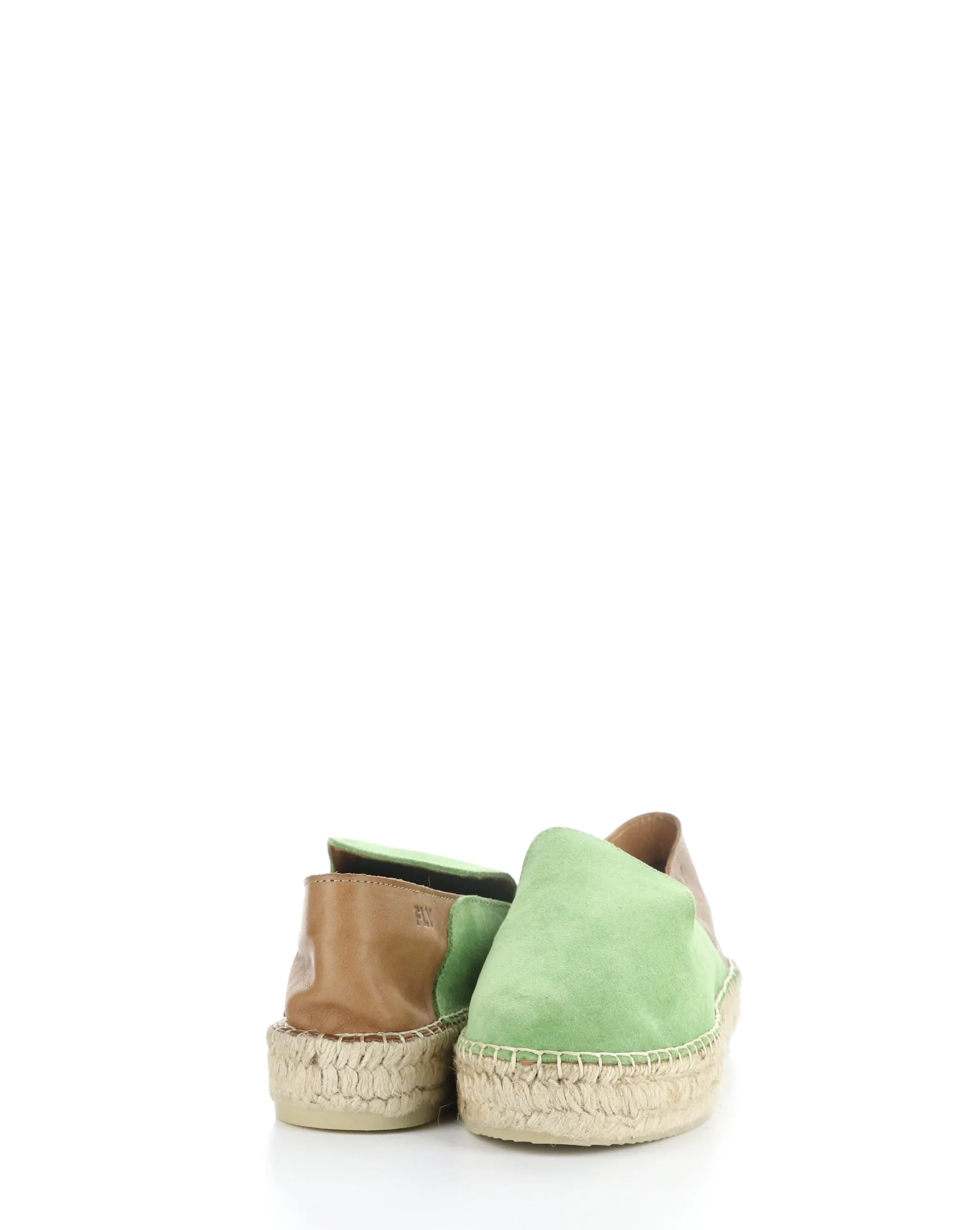 PULY522FLY 002 GREEN/TAN Round Toe Shoes