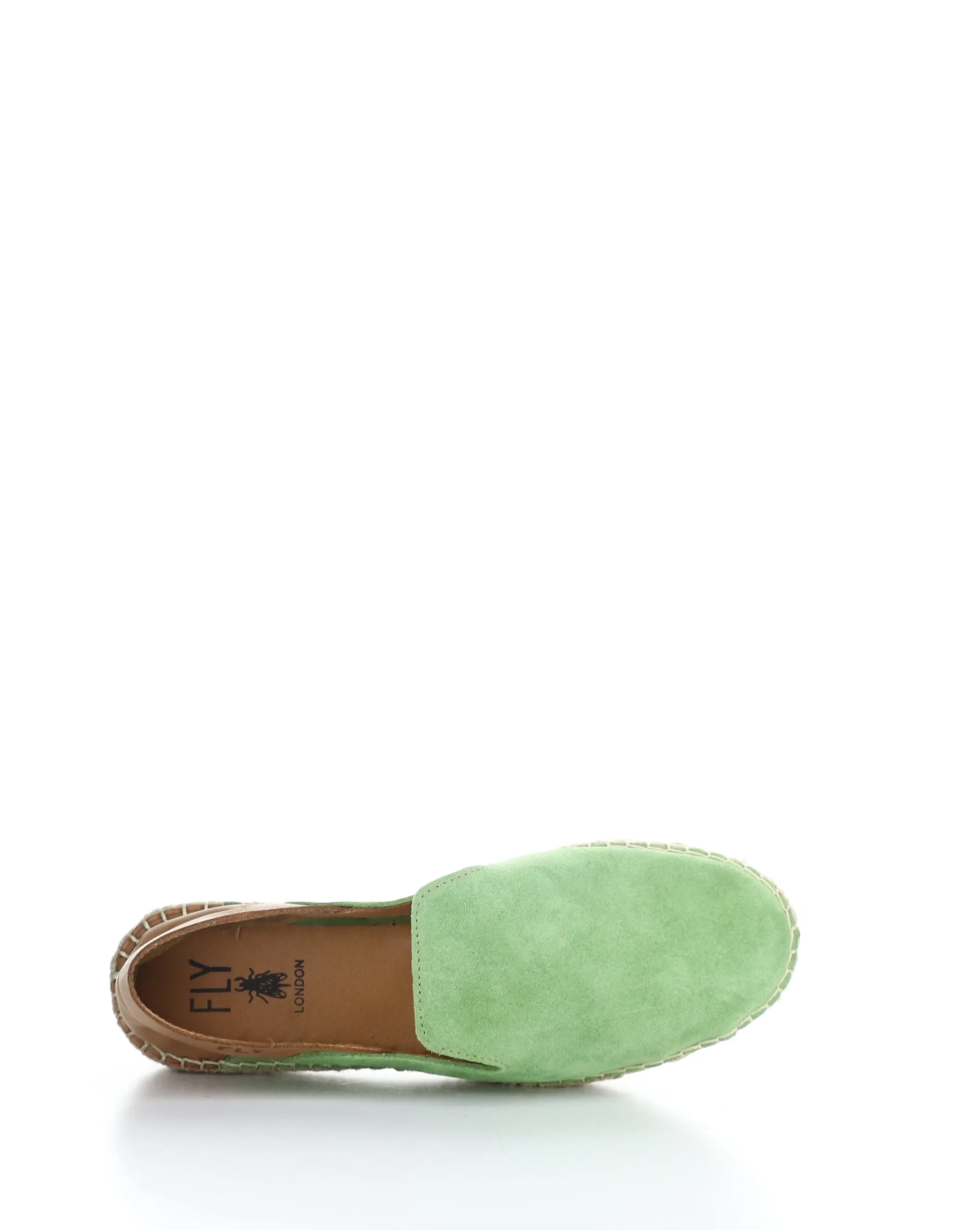 PULY522FLY 002 GREEN/TAN Round Toe Shoes