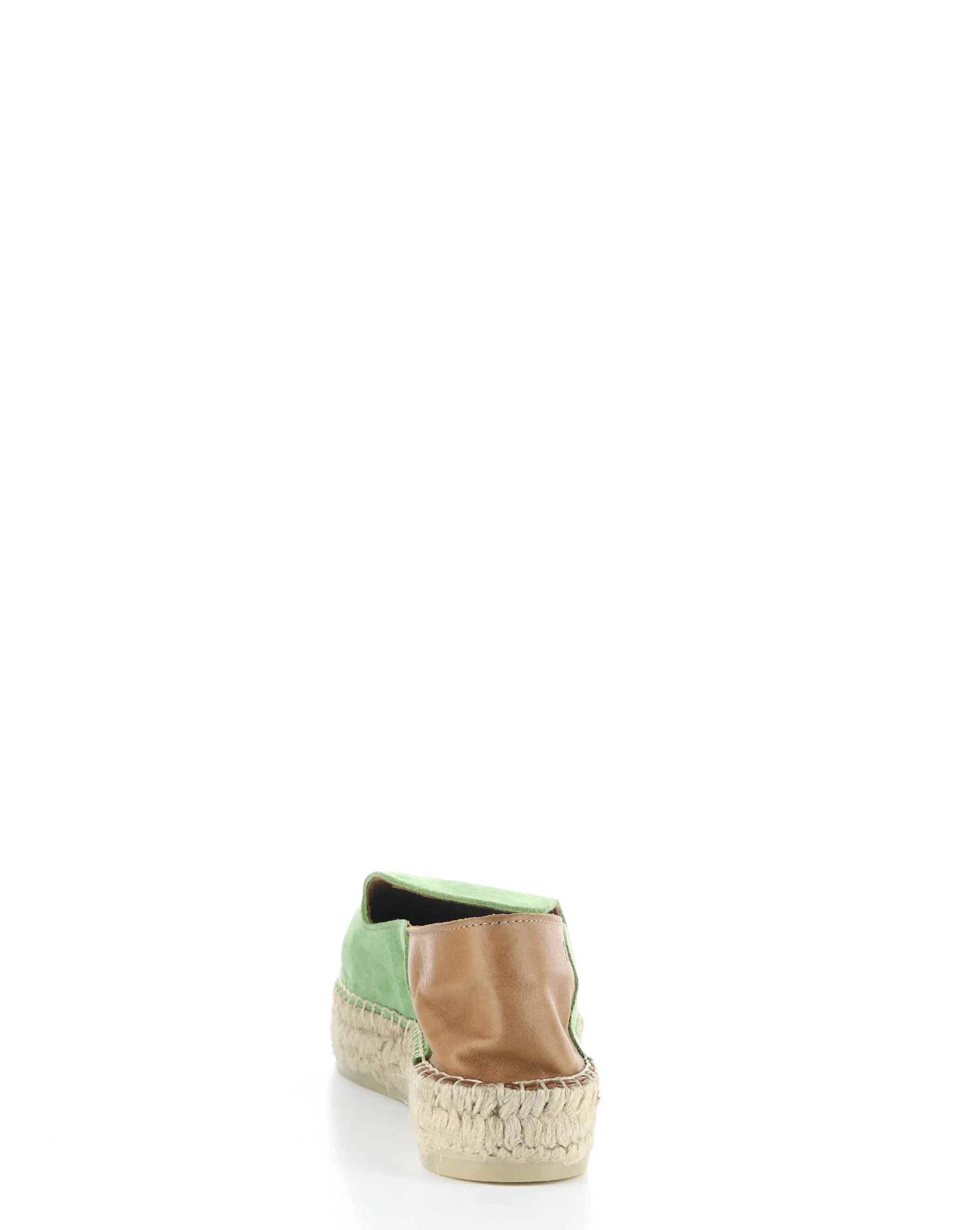 PULY522FLY 002 GREEN/TAN Round Toe Shoes