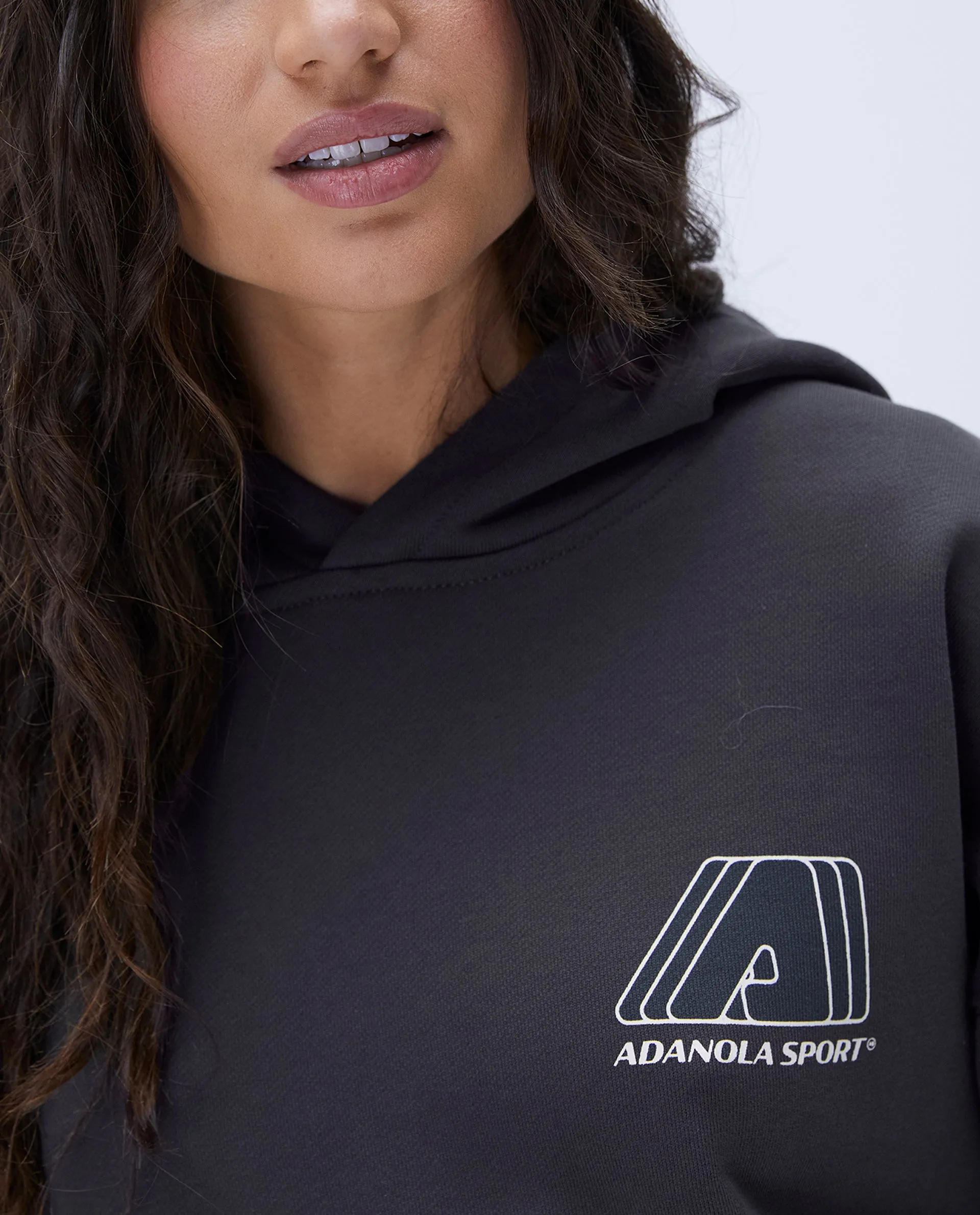 "A" Oversized Hoodie - Graphite Grey