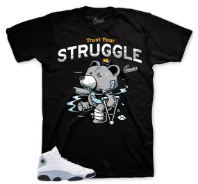 Retro 13 Blue Grey Trust Your Struggle Shirt