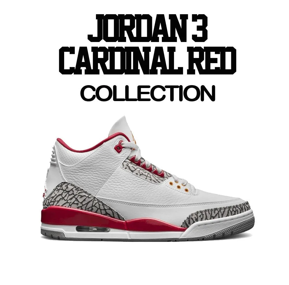 Retro 3 Cardinal Red Fly Face Shirt