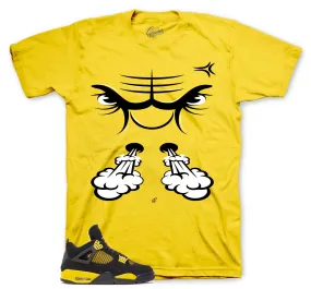 Retro 4 Thunder Raging Face Shirt