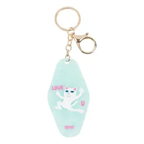 RIPNDIP LOVE U KEYCHAIN-LIGHT BLUE