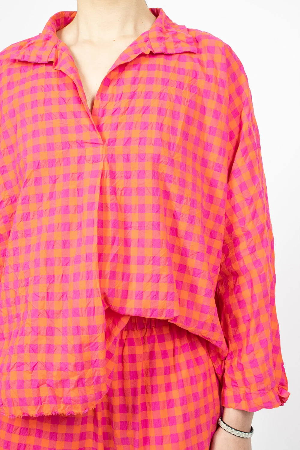 Rossella Shirt Orange/Fuchsia