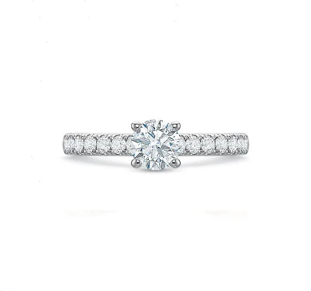 Round Brilliant Engagement Ring 1.25tw