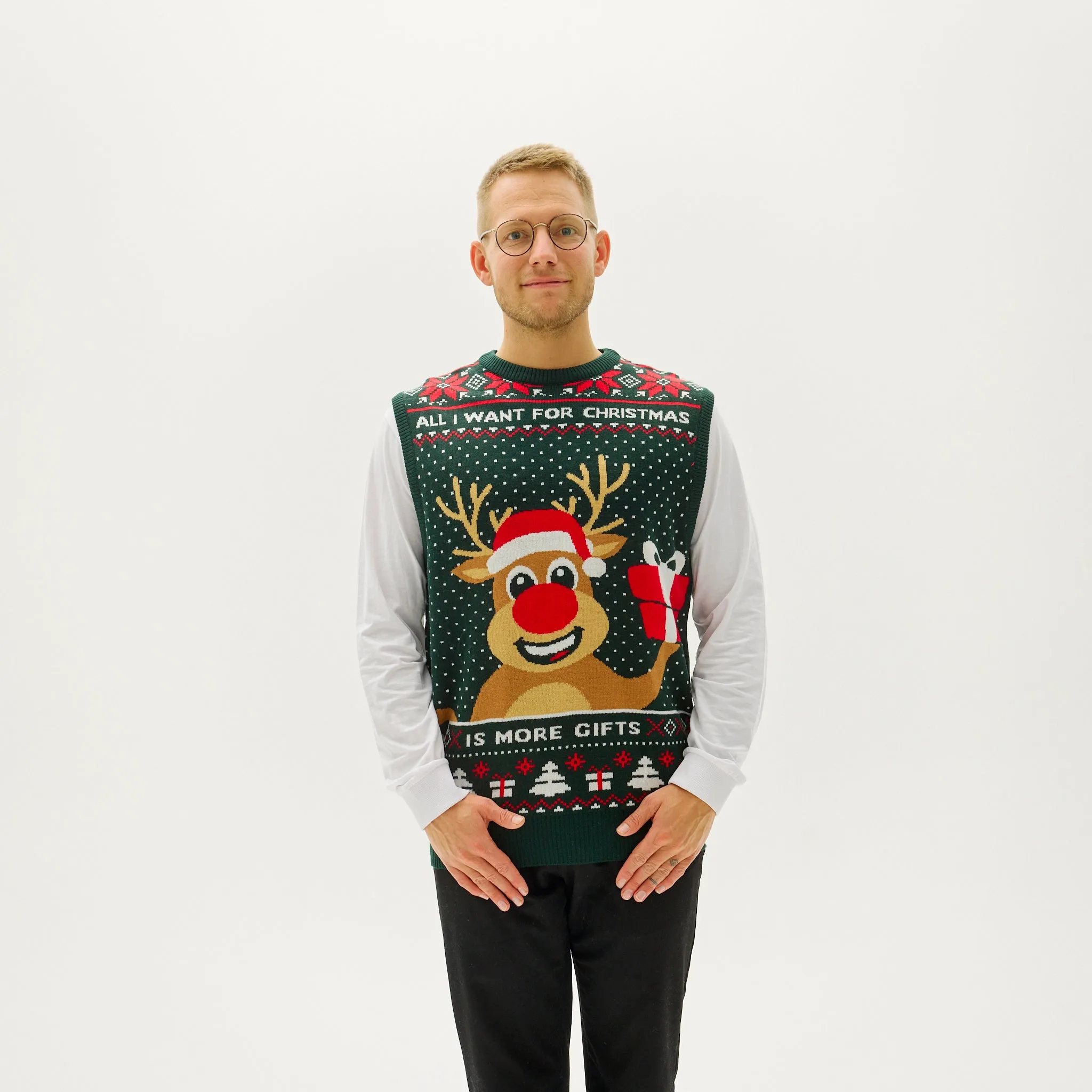 Rudolphs Christmas Vest - Herre