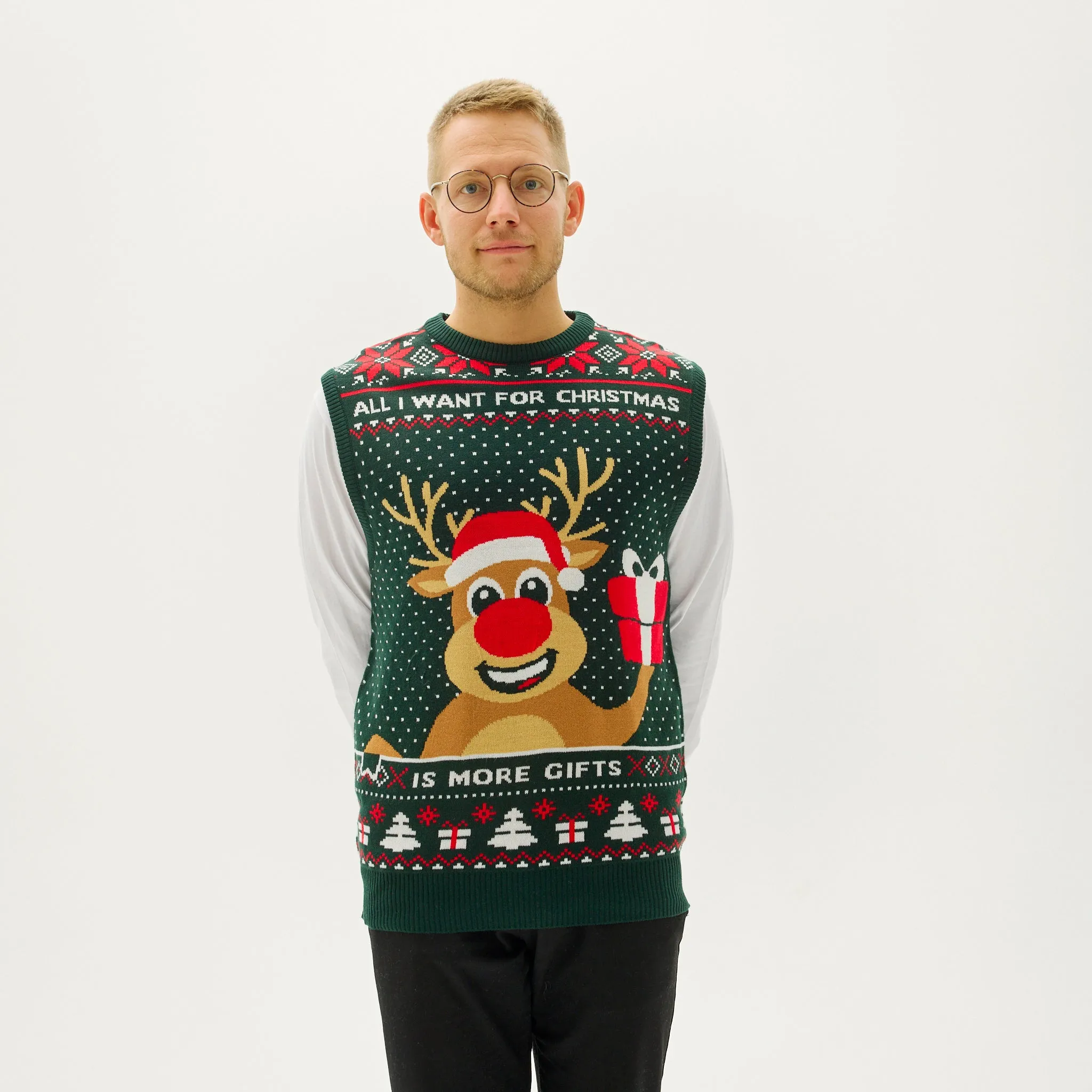 Rudolphs Christmas Vest - Herre