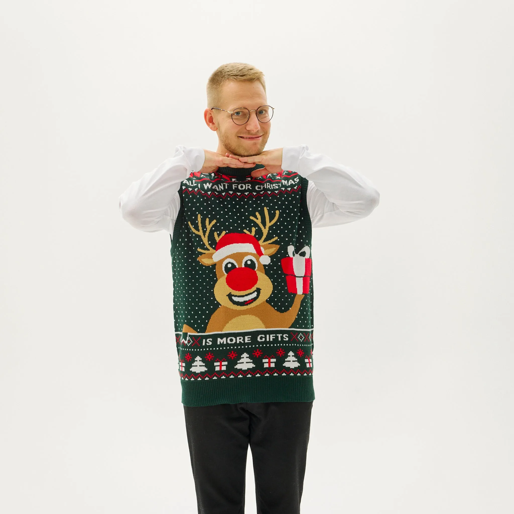 Rudolphs Christmas Vest - Herre