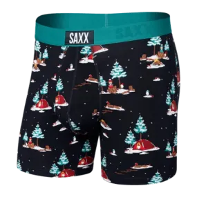 SAXX Men's Ultra Boxer Brief Underwear - Shine a Light Navy