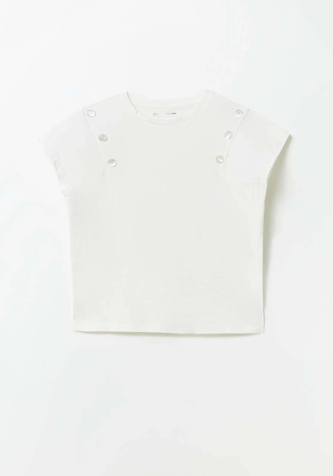 Short Sleeve Top - White