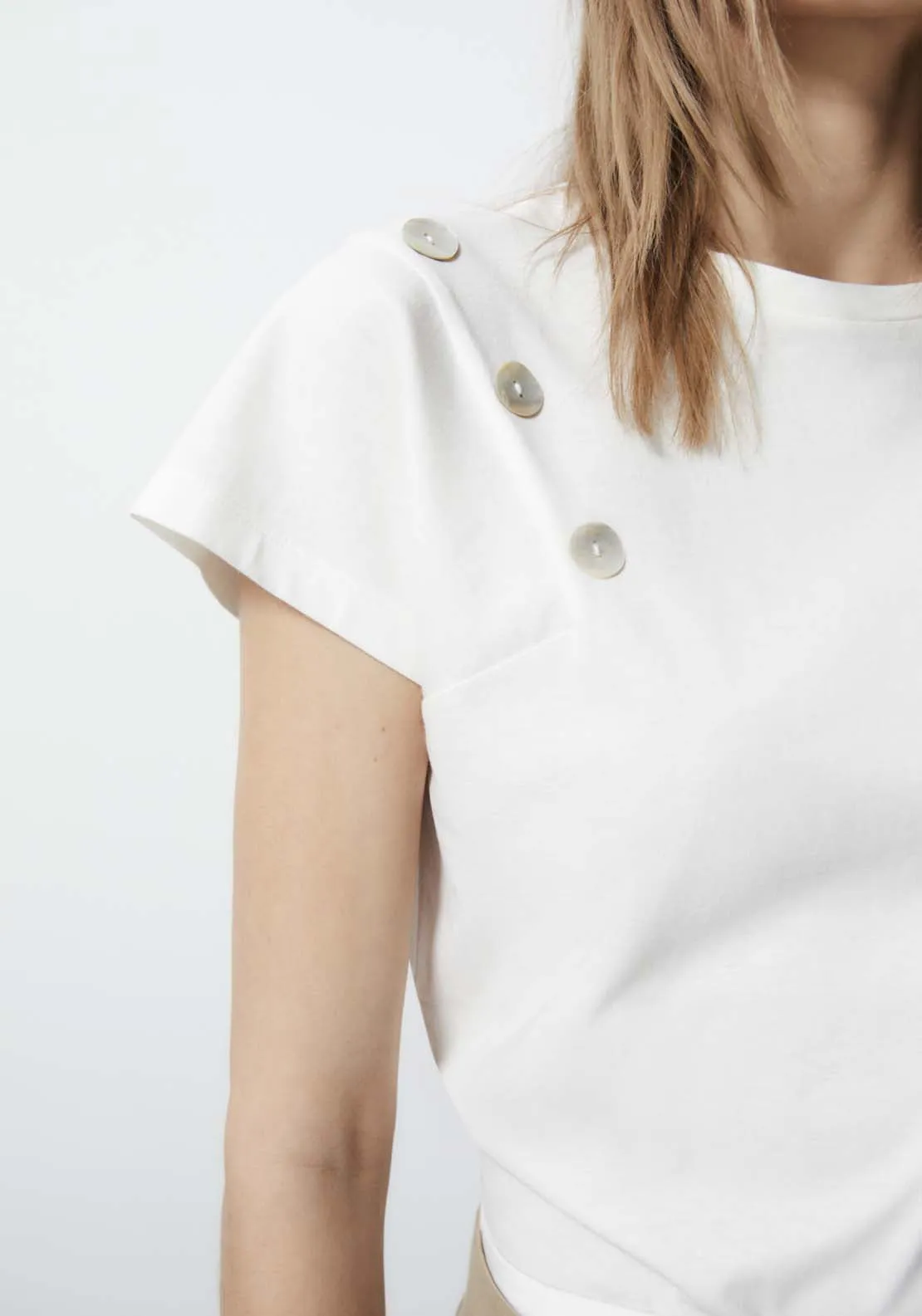 Short Sleeve Top - White