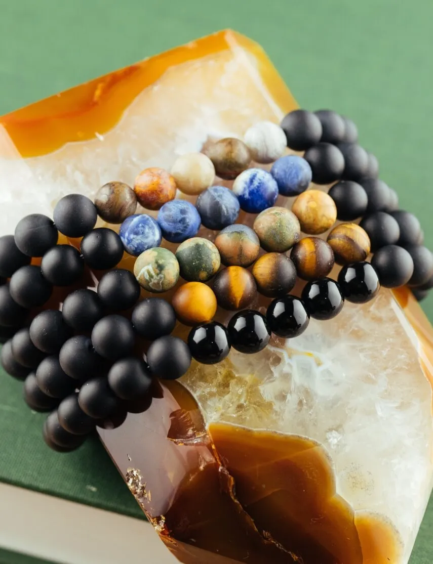 Sodalite Men's Bracelet for Fearless