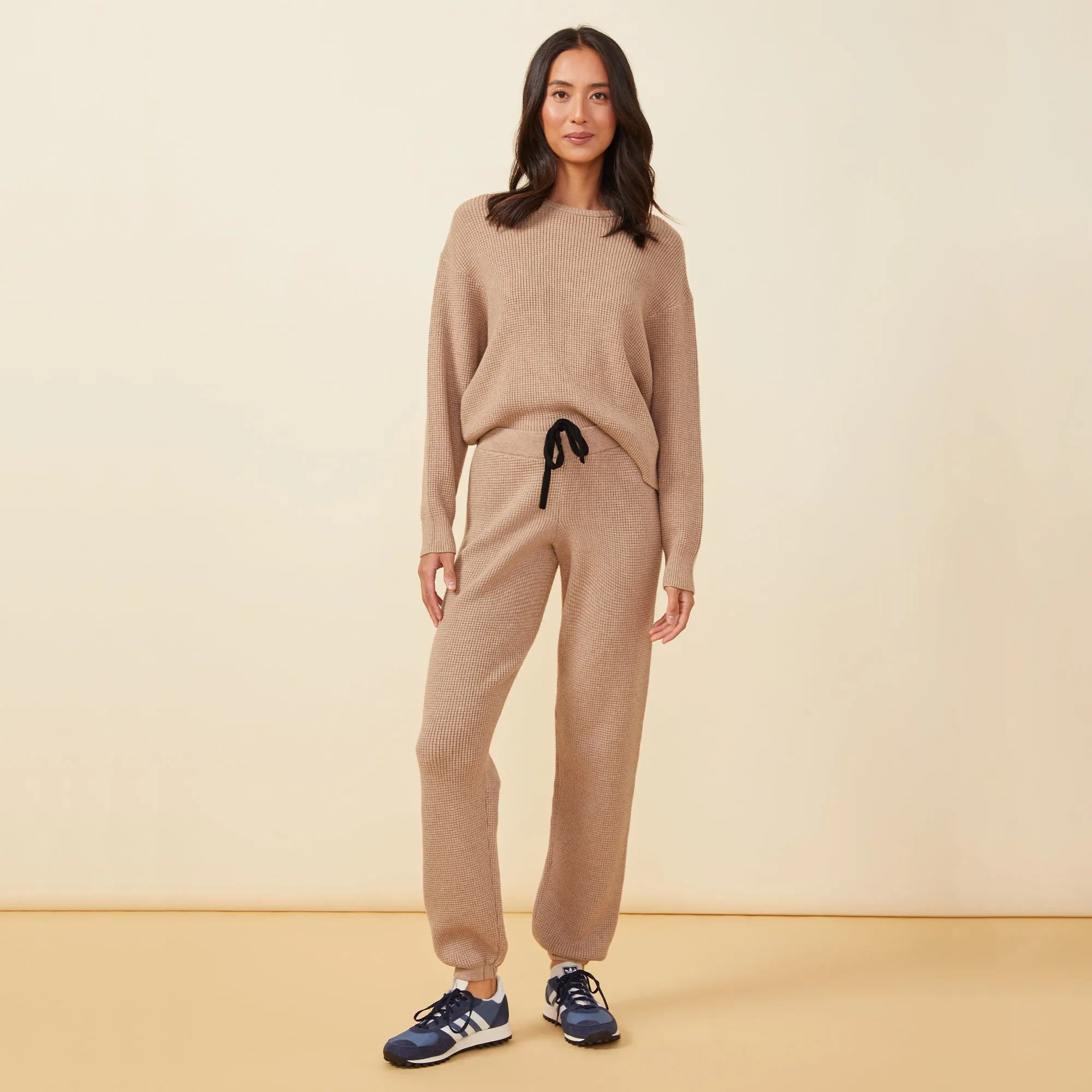 Soft Knit Waffle Oversized Sweats