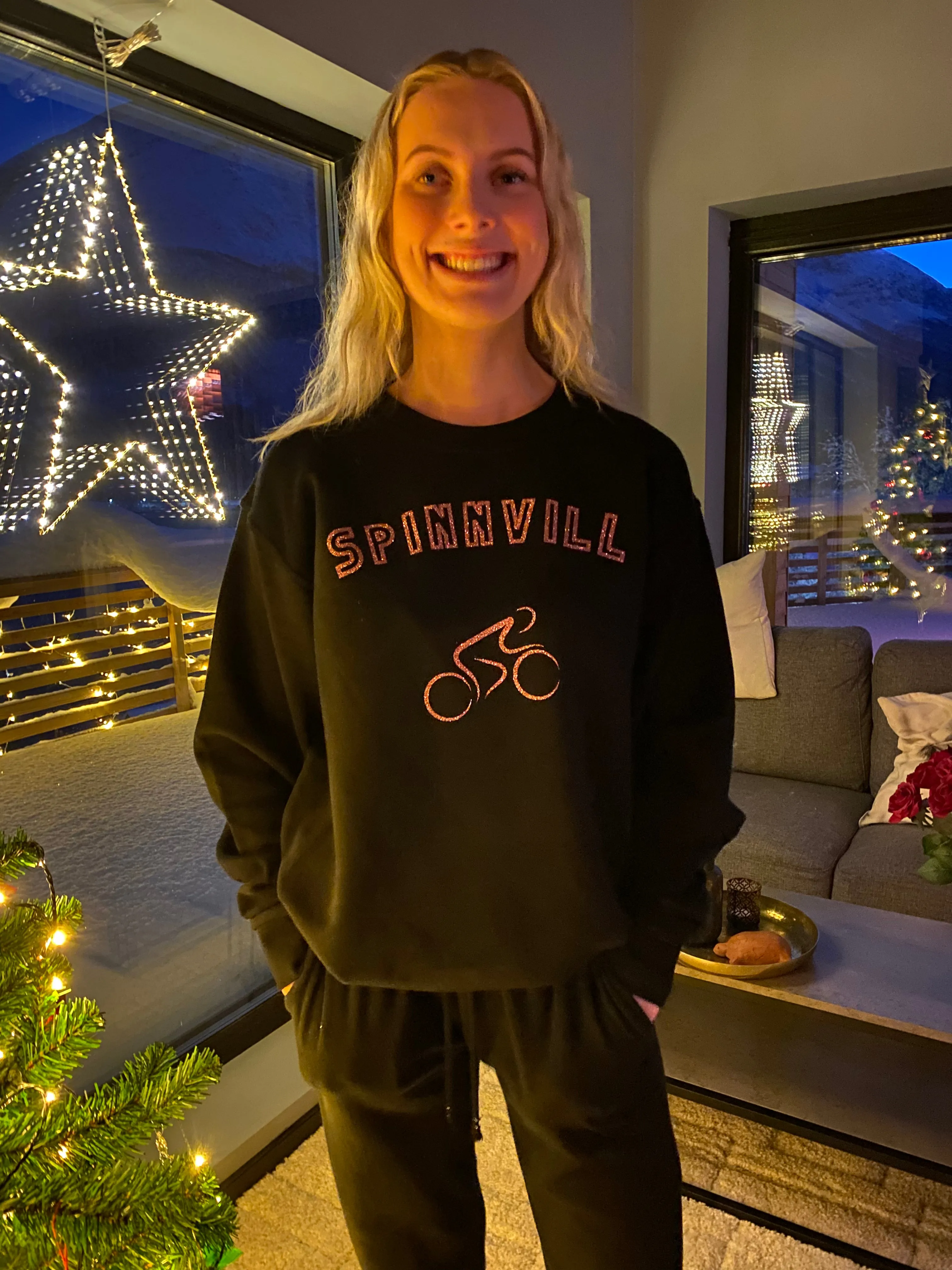 SPINNVILL - Genser - Sweater med sykkel motiv