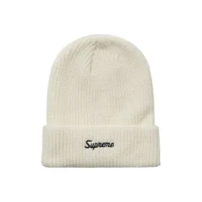 Supreme Loose Gauge Beanie (White)