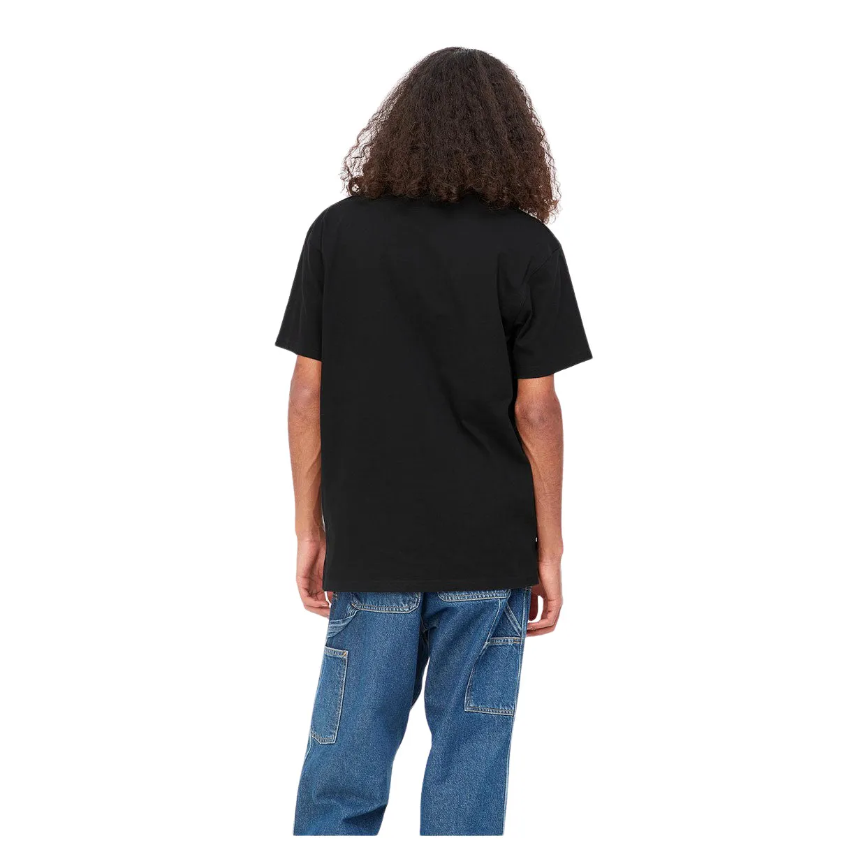 T-shirt Uomo Carhartt WIP S/S American Script Nero