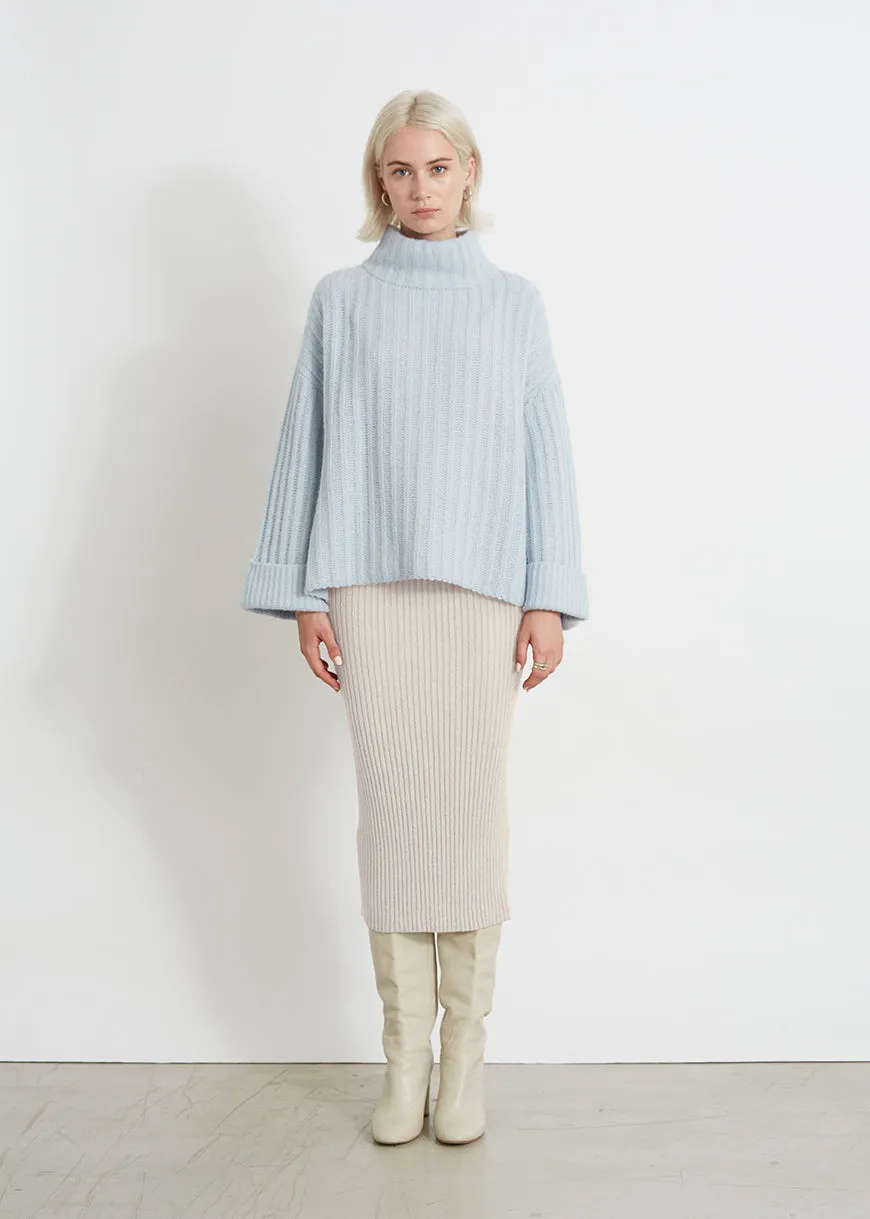 TALIA SWEATER | POWDER BLUE