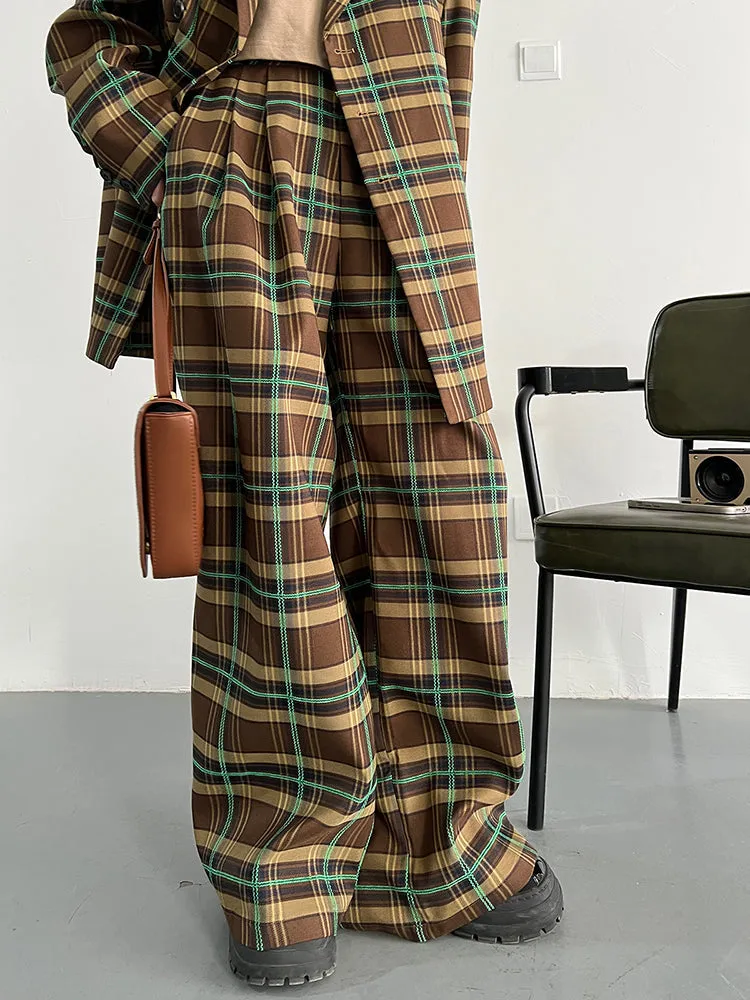 Teruma Oversized Plaid Pants