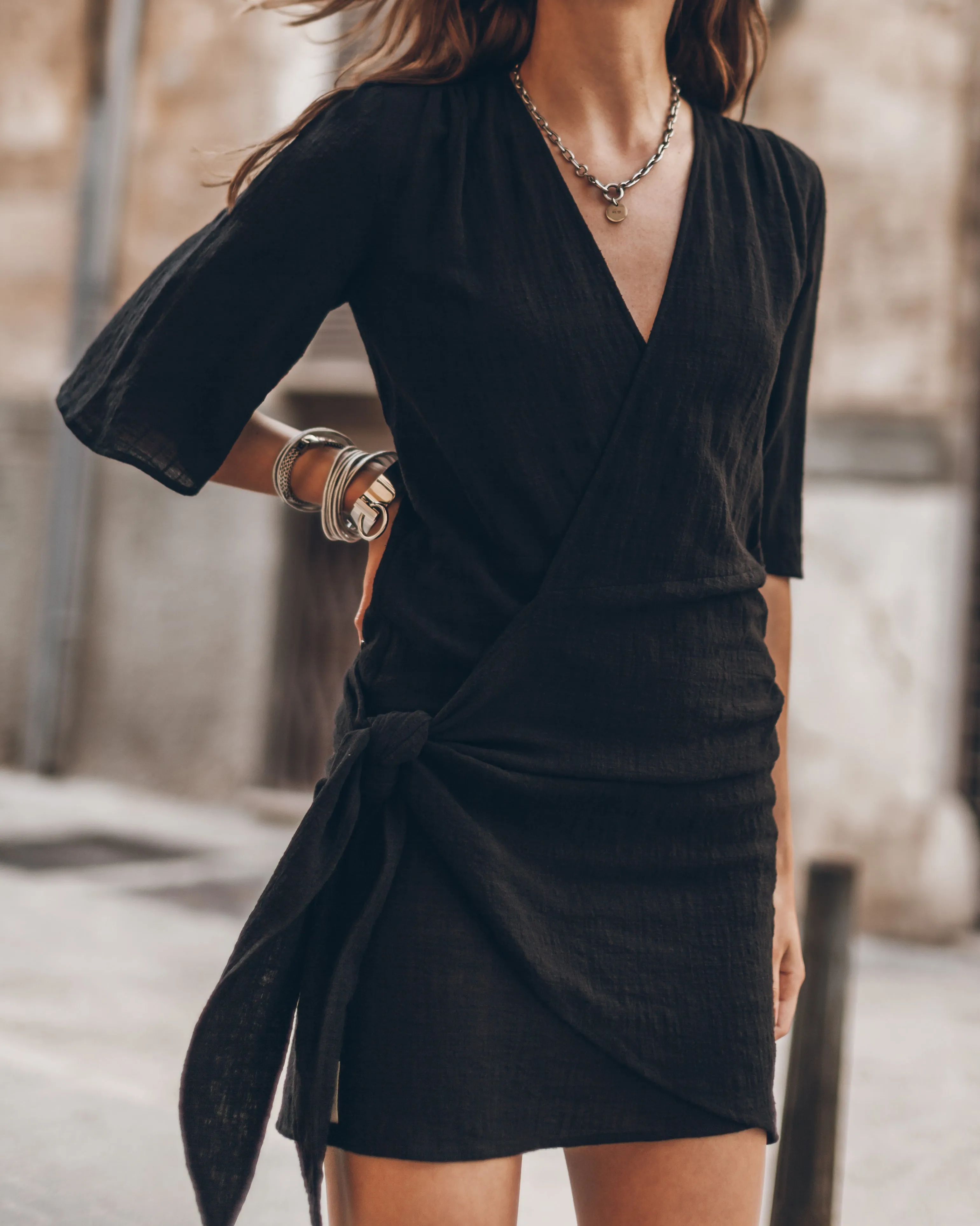 The Black Wrap Dress