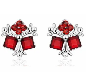 The ruby squares earring