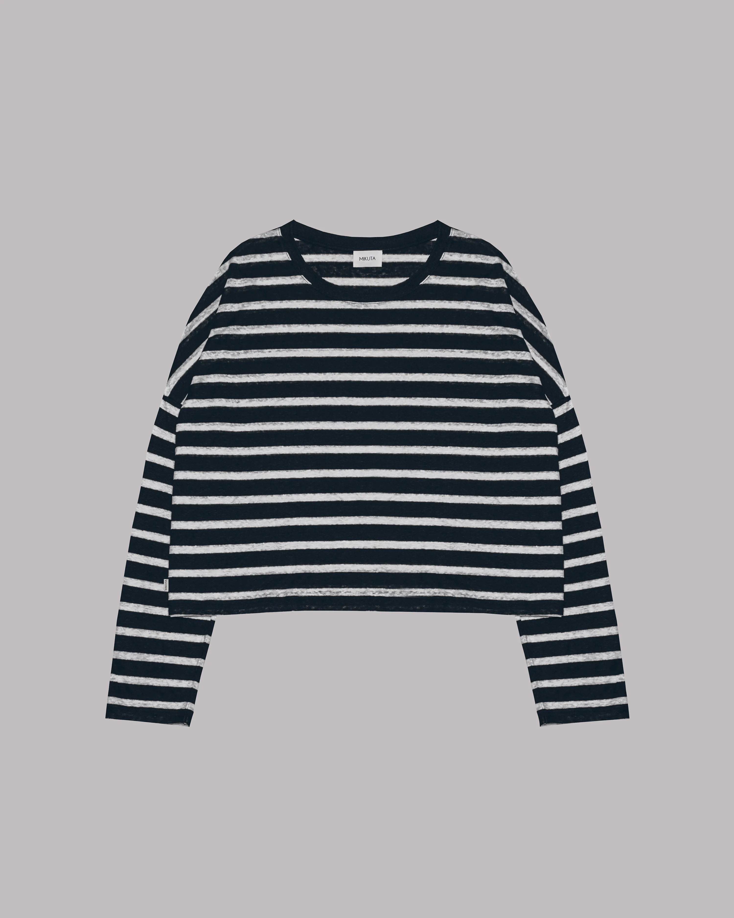 The Striped Loose Linen Longsleeve