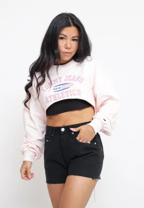 TJW Ultra Crop TJ Ath Crew - Pink