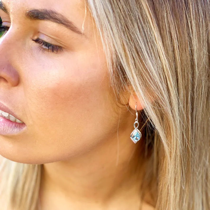 Topaz Teardrop Earrings - Ciara