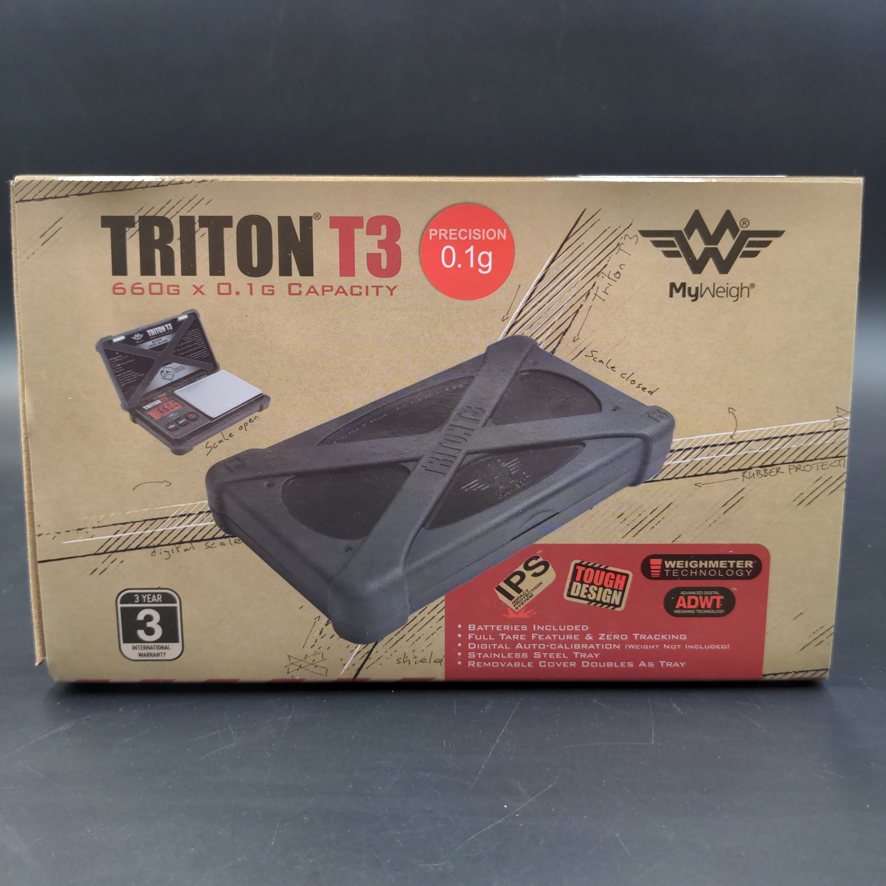 Triton T3 660g x 0.1g Scale By My Weigh