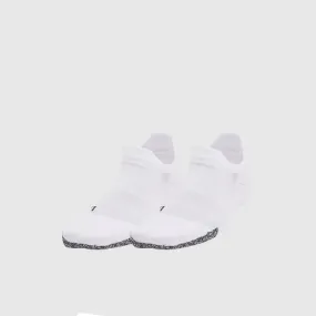 Under Armour Unisex BREATHE 2 NO SHOW TAB 2PK White