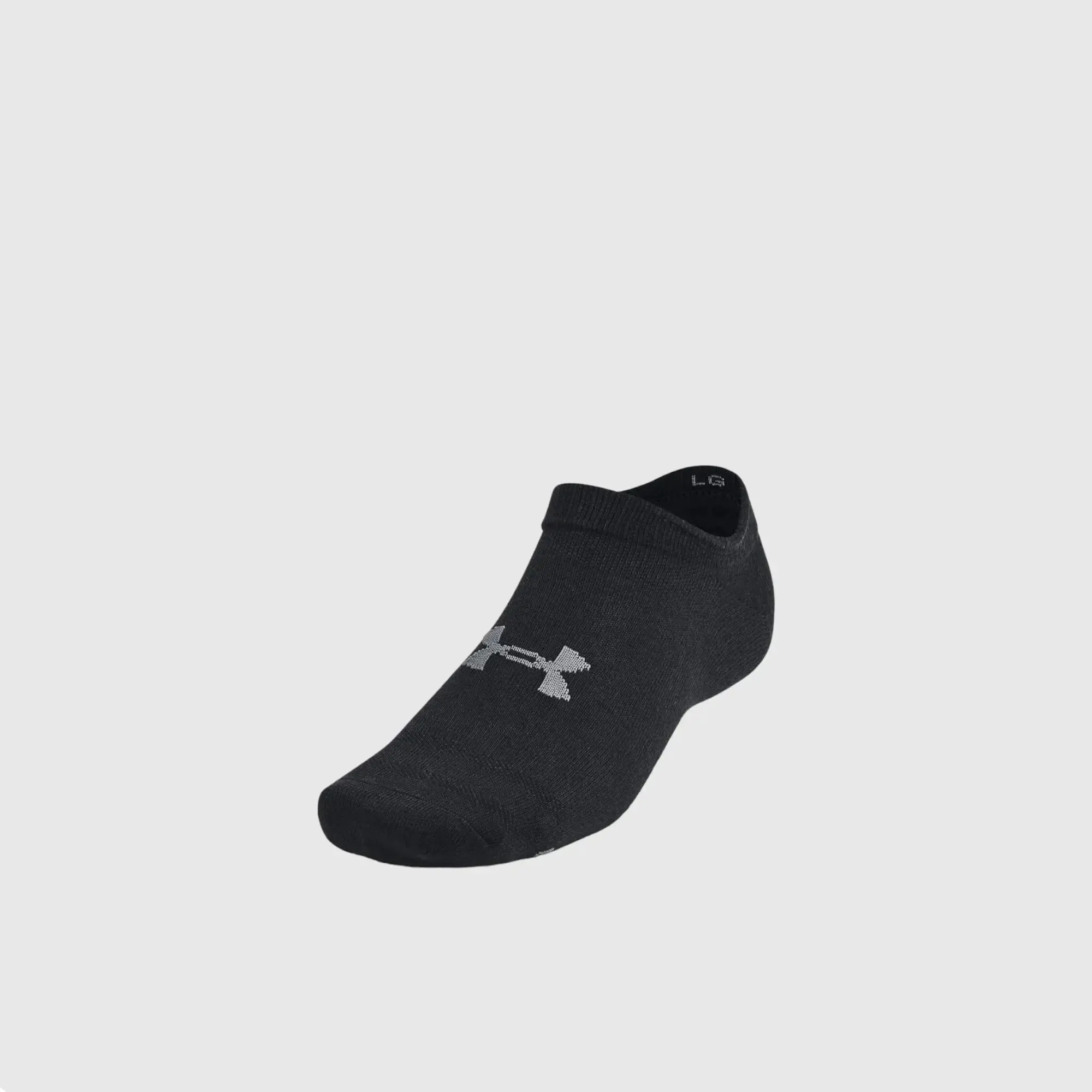 Under Armour Unisex ESSENTIAL NO SHOW 6PK Black