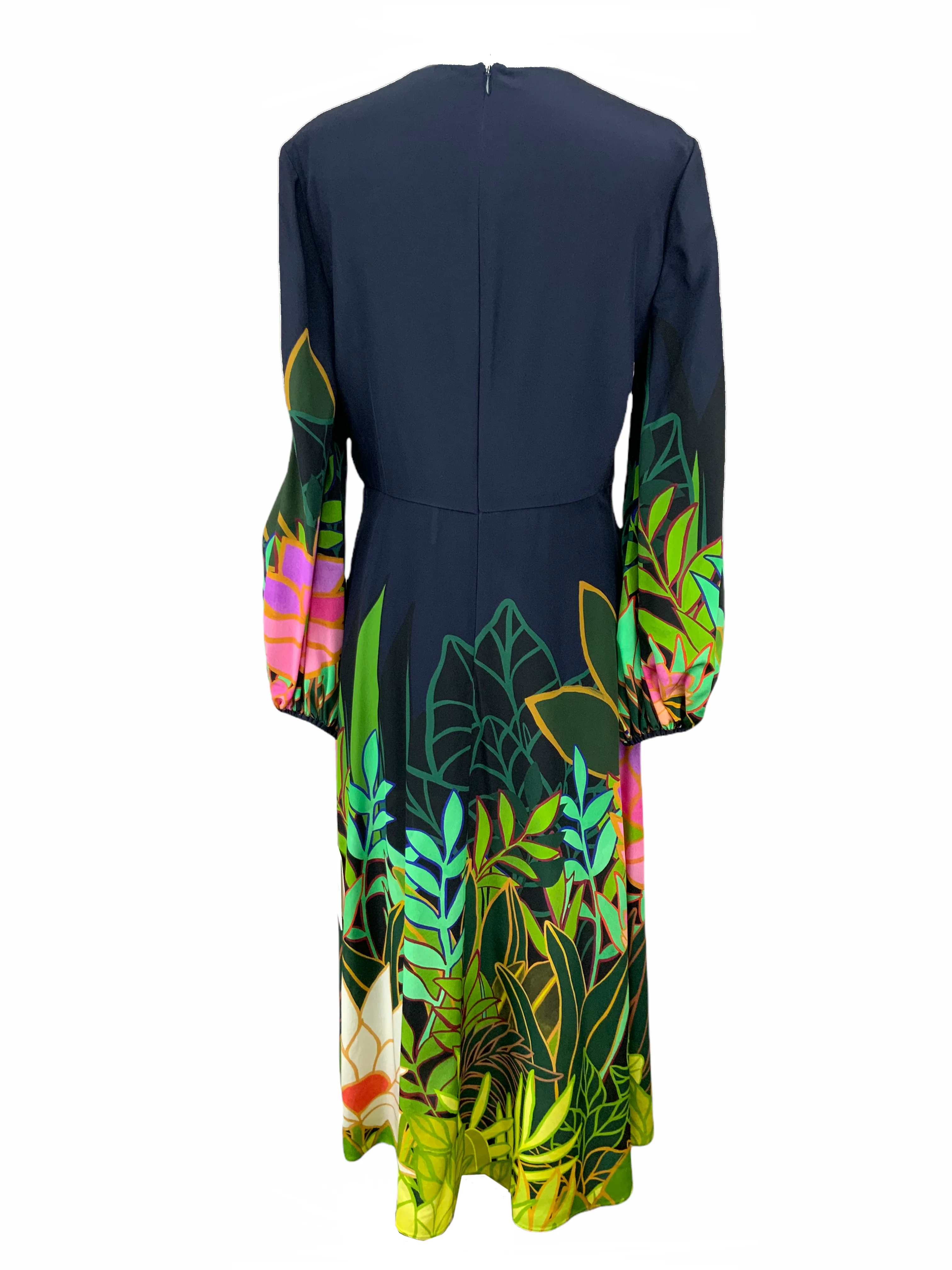 Valentino Panther in the Jungle Silk Dress Size L