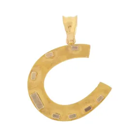 Victorian 14kt Yellow Gold Horseshoe Pendant