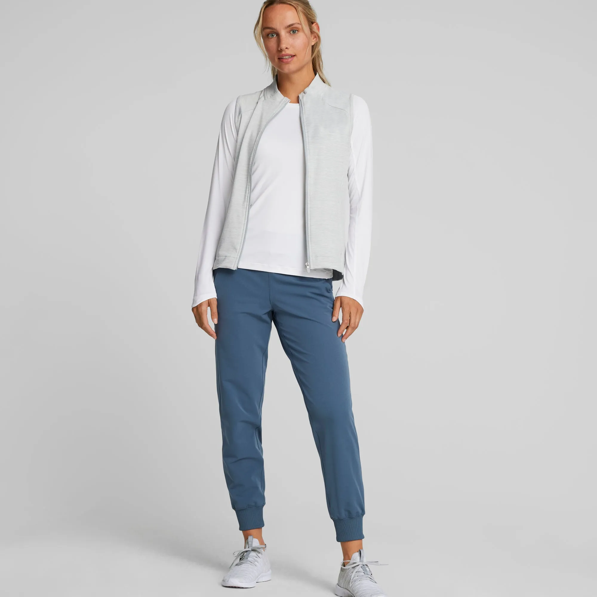 Women's CLOUDSPUN Heather Full Zip Golf Vest