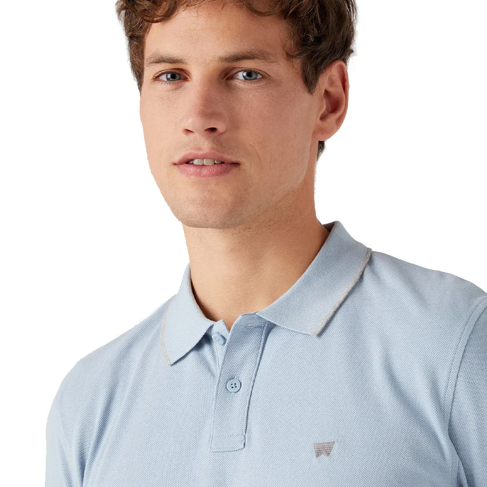 Wrangler Refined Polo - Blue Fog