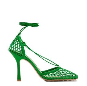 Wrap Mesh Sandals, Grass