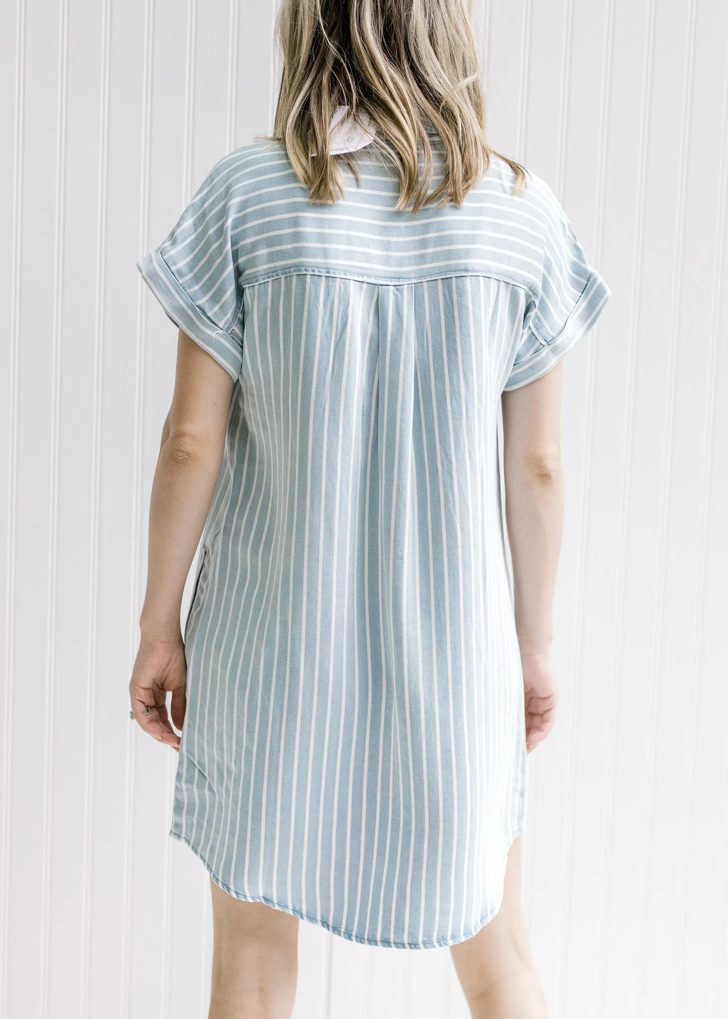 X Chill Blue Stripe Dress